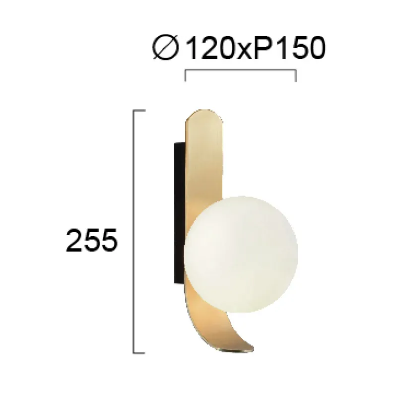 Aplica POLINA 4266201 Viokef G9, Opal, Grecia