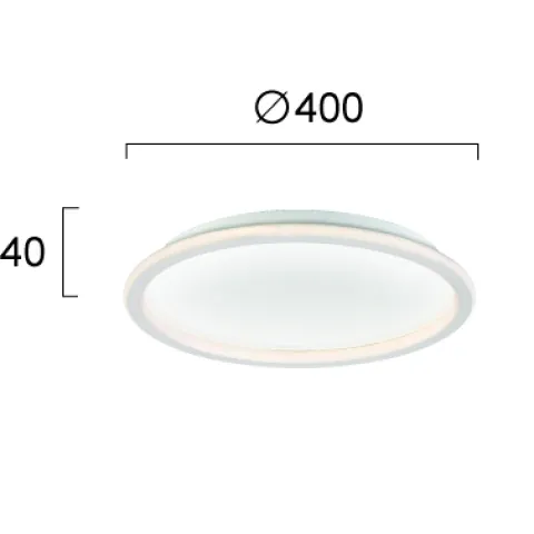Plafoniera ARLA 4266500 Viokef LED, Alb, Grecia