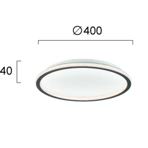 Plafoniera ARLA 4266501 Viokef LED, Alb, Grecia