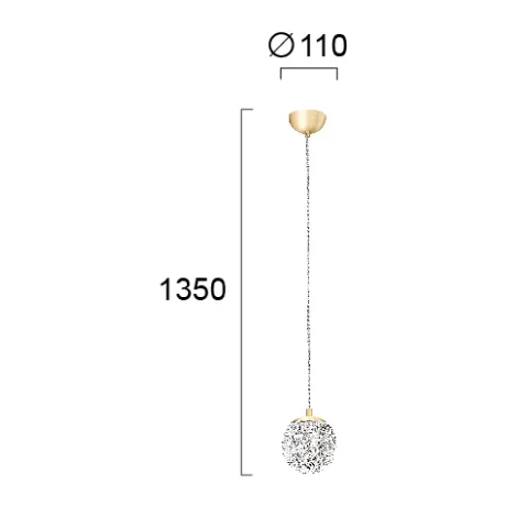 Pendul DIAMOND 4267400 Viokef G9, Grecia