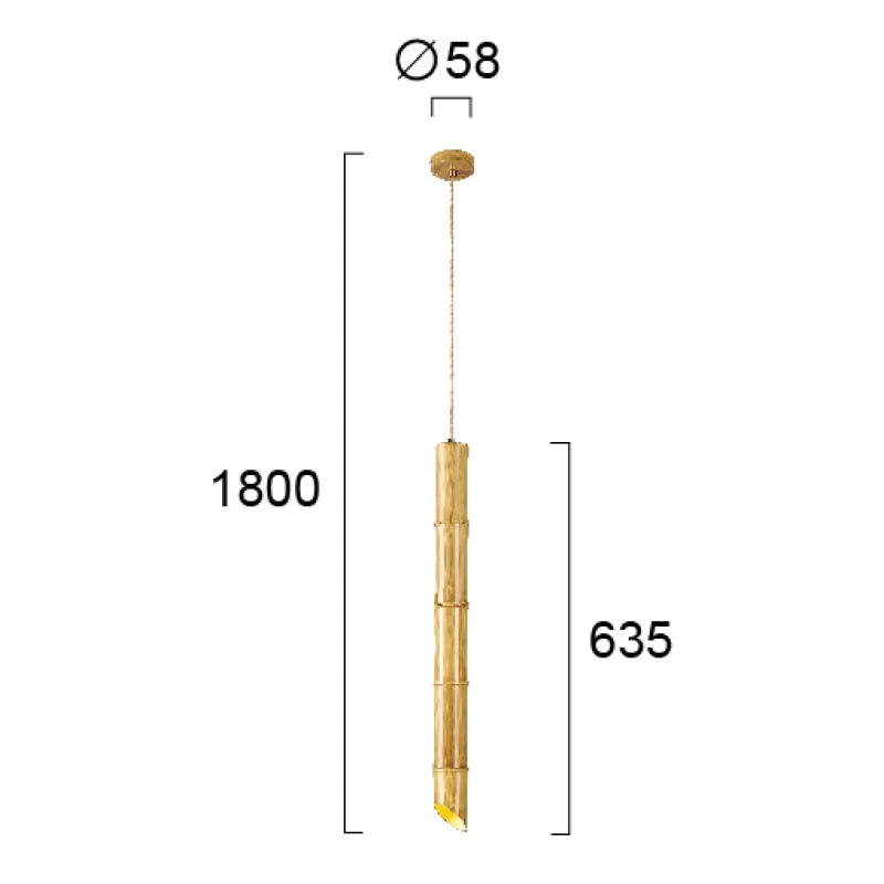 Pendul BAMBOO 4270500 Viokef GU10, Grecia