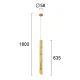 Pendul BAMBOO 4270500 Viokef GU10, Grecia