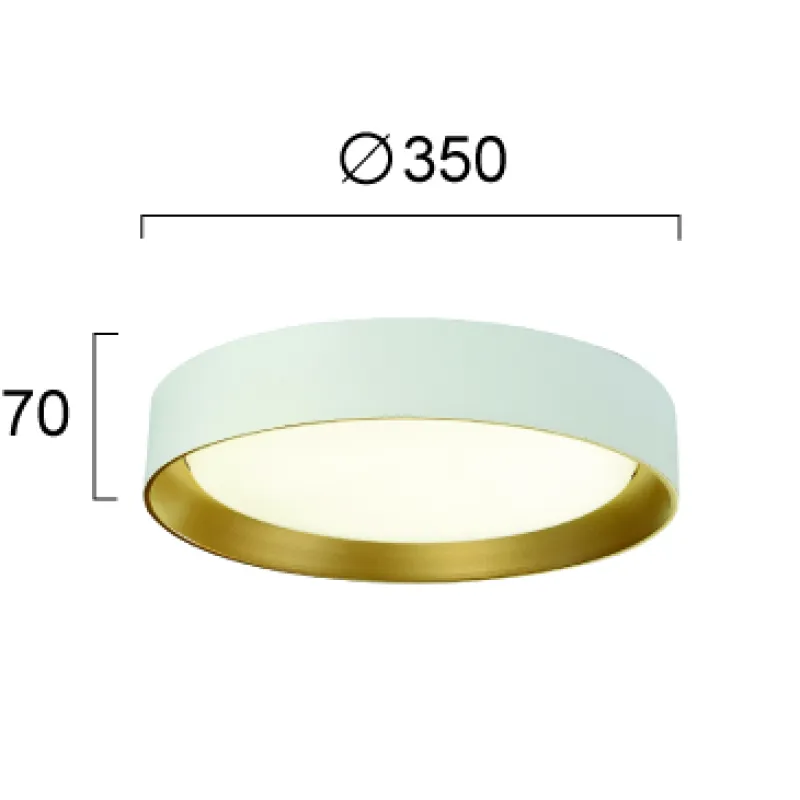 Plafoniera SPIRITED 4271100 Viokef LED, Alb, Grecia