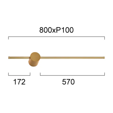 Aplica LEO 4271401 Viokef LED, Auriu, Grecia