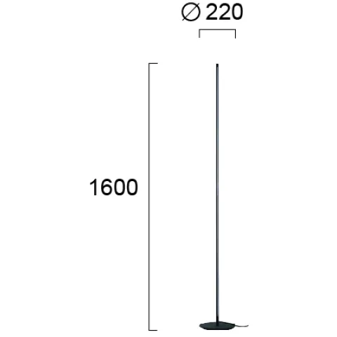 Pendul SPEED 4272800 Viokef LED, Negru, Grecia