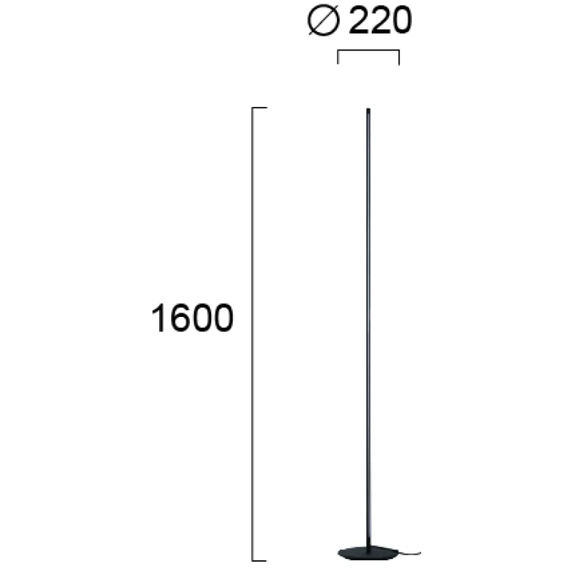 Pendul SPEED 4272800 Viokef LED, Negru, Grecia