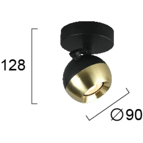 Plafoniera RINGO 4273700 Viokef GU10, Alama, Grecia