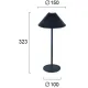 Veioza CONE 4275201 Viokef LED, Negru, Grecia