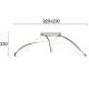Lustra Plafon CAPRICE 4275400 Viokef LED, Argintiu, Grecia