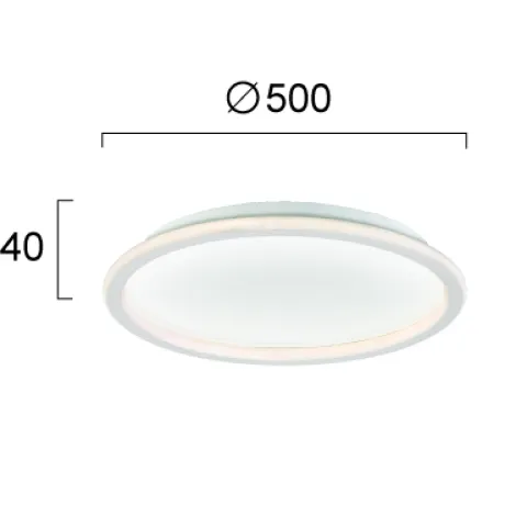 Plafoniera ARLA 4276300 Viokef LED, Alb, Grecia