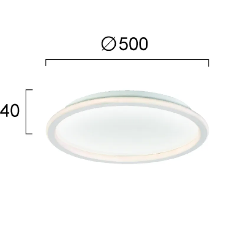 Plafoniera ARLA 4276300 Viokef LED, Alb, Grecia