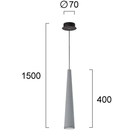 Pendul ANISH 4277500 Viokef GU10, Gri, Grecia