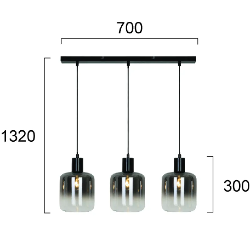 Suspensie ADAM 4278300 Viokef E27, Fumuriu, Grecia