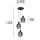 Suspensie ADAM 4278400 Viokef E27, Fumuriu, Grecia