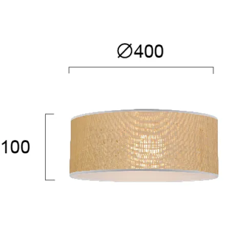 Plafoniera AMANDA 4278500 Viokef E27, Natural, Grecia