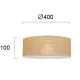 Plafoniera AMANDA 4278500 Viokef E27, Natural, Grecia