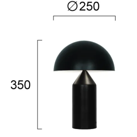 Veioza NILSON 4278900 Viokef E14, Negru, Grecia