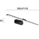 Aplica Baie NORRIS 4279200 Viokef LED, Negru, Grecia