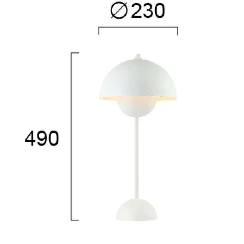 Veioza TULIP 4283300 Viokef E27, Alb, Grecia