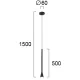 Pendul MELODY 4283600 Viokef GU10, Negru, Grecia