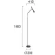 Lampadar MELODY 4283800 Viokef GU10, Negru, Grecia
