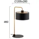 Veioza SEVENTY S 4284300 Viokef E27, Negru, Grecia