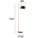 Lampadar SEVENTY S 4284400 Viokef E27, Negru, Grecia