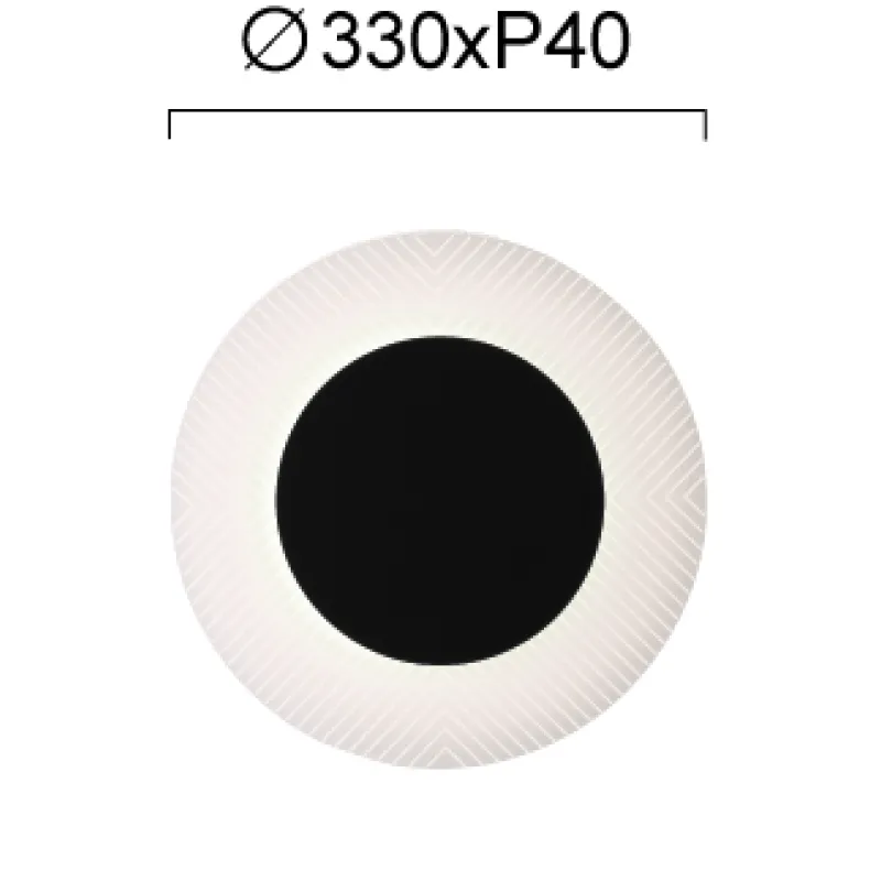 Aplica FANTASIA 4287901 Viokef LED, Negru, Grecia