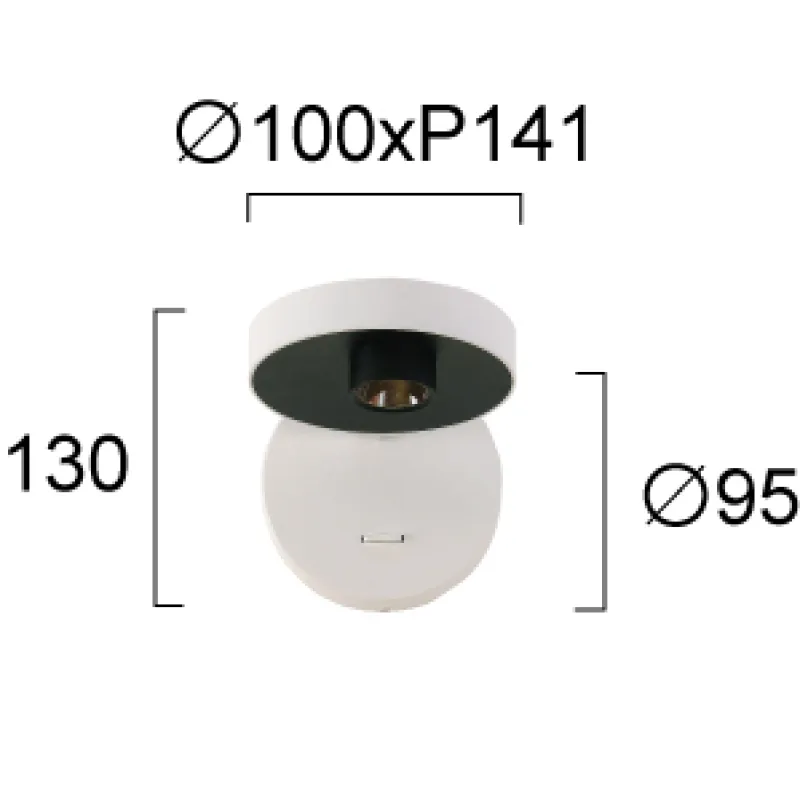Aplica FACTORY 4288000 Viokef LED, Alb, Grecia
