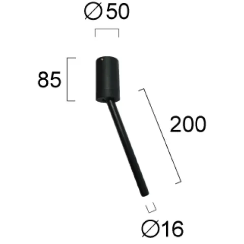 Plafoniera ZENIA 4290900 Viokef LED, Negru, Grecia