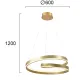Suspensie CAPRI 4291301 Viokef LED, Auriu, Grecia