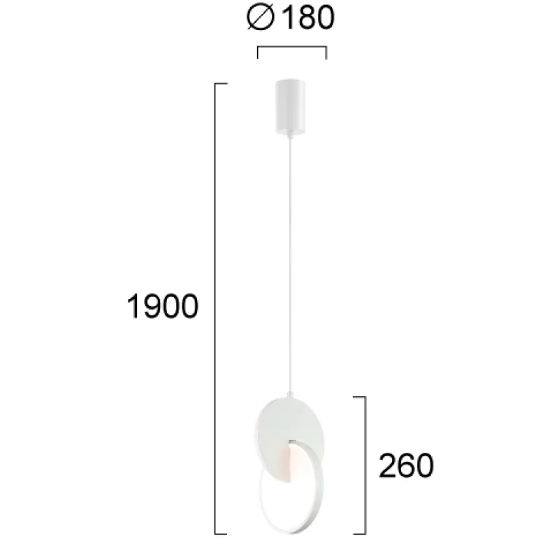 Pendul MAGIC 4292400 Viokef LED, Alb, Grecia