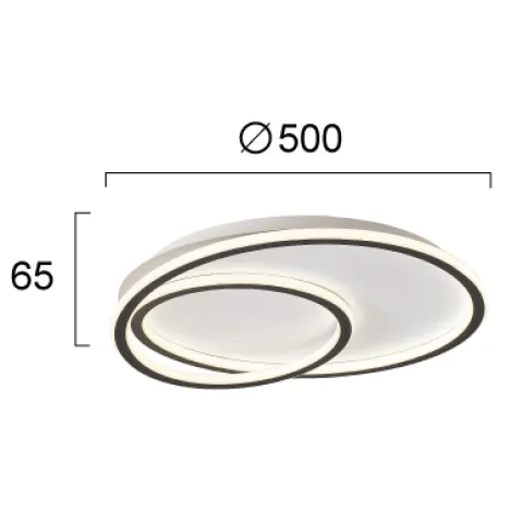 Plafoniera ARLA 4292500 Viokef LED, Alb, Grecia
