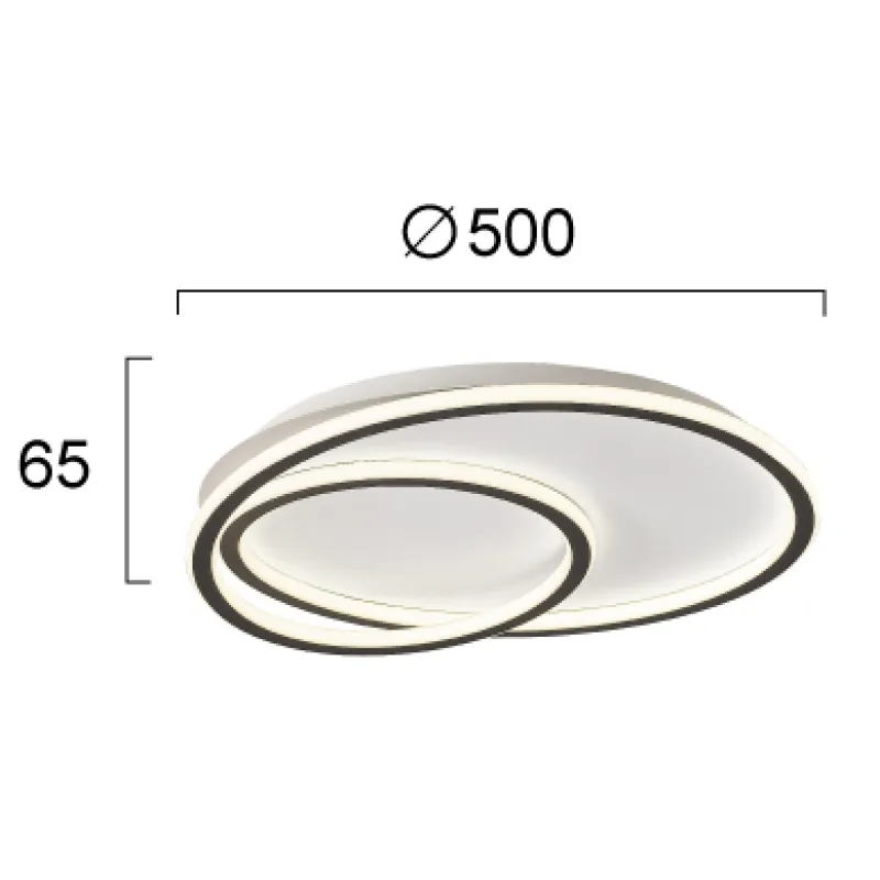 Plafoniera ARLA 4292500 Viokef LED, Alb, Grecia