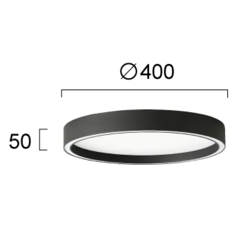 Plafoniera VANESSA 4292700 Viokef LED, Negru, Grecia