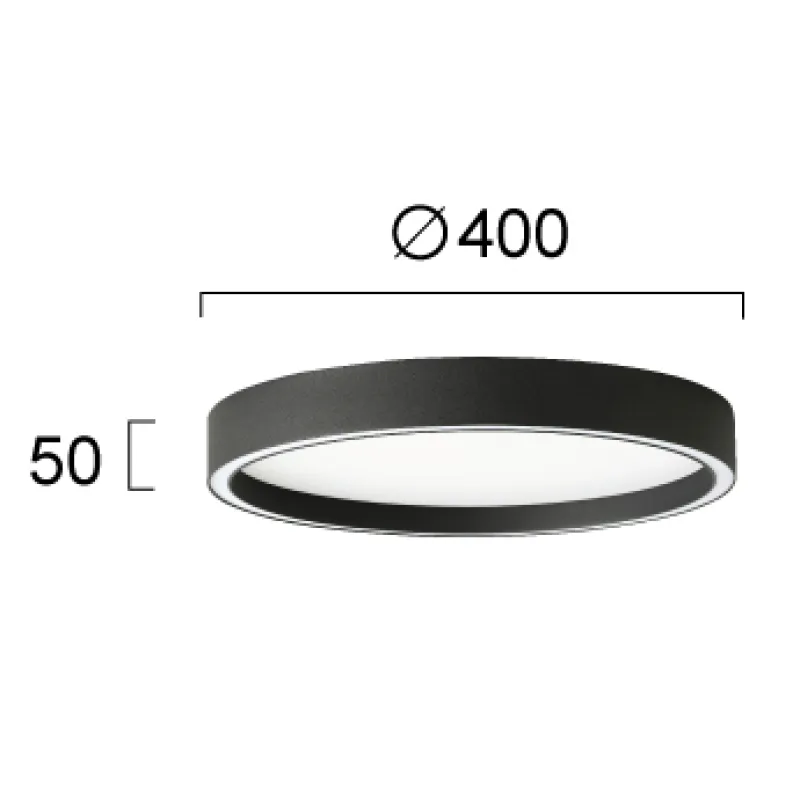 Plafoniera VANESSA 4292700 Viokef LED, Negru, Grecia
