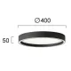 Plafoniera VANESSA 4292700 Viokef LED, Negru, Grecia