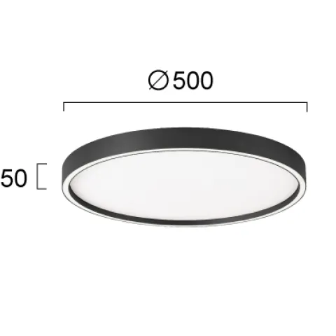 Plafoniera VANESSA 4292800 Viokef LED, Negru, Grecia