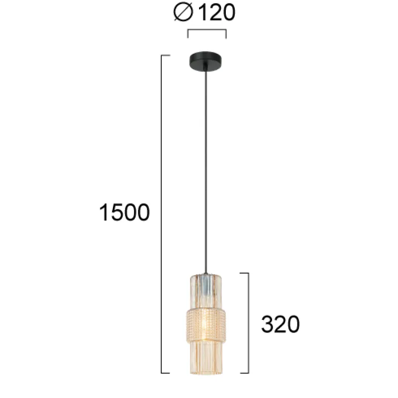 Pendul LILIAN 4294901 Viokef E27, Sampanie, Grecia