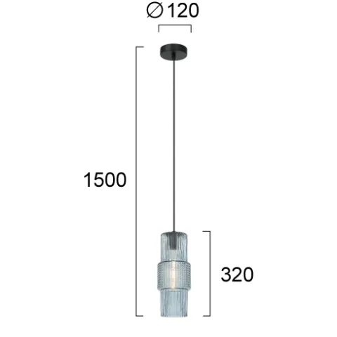Pendul LILIAN 4294902 Viokef E27, Alb, Grecia