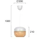 Pendul SALINE 4295600 Viokef E27, Natural, Grecia
