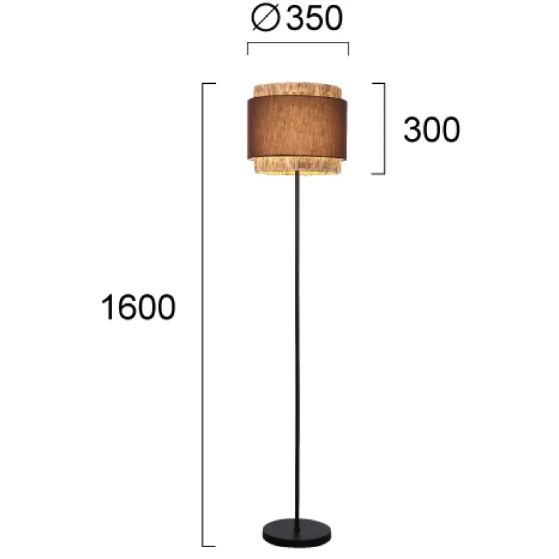 Lampadar RIVIERA 4299600 Viokef E27, Natural, Grecia
