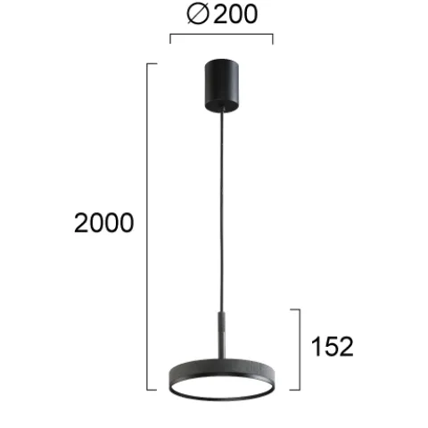Pendul DON 4300300 Viokef LED, Gri, Grecia