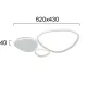 Lustra Plafon HELIX 4301600 Viokef LED, Argintiu, Grecia