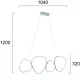 Suspensie HELIX 4301700 Viokef LED, Argintiu, Grecia