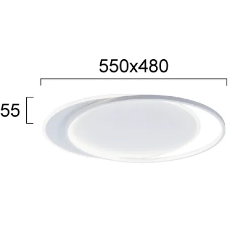 Plafoniera EVELYN 4301900 Viokef LED, Alb, Grecia