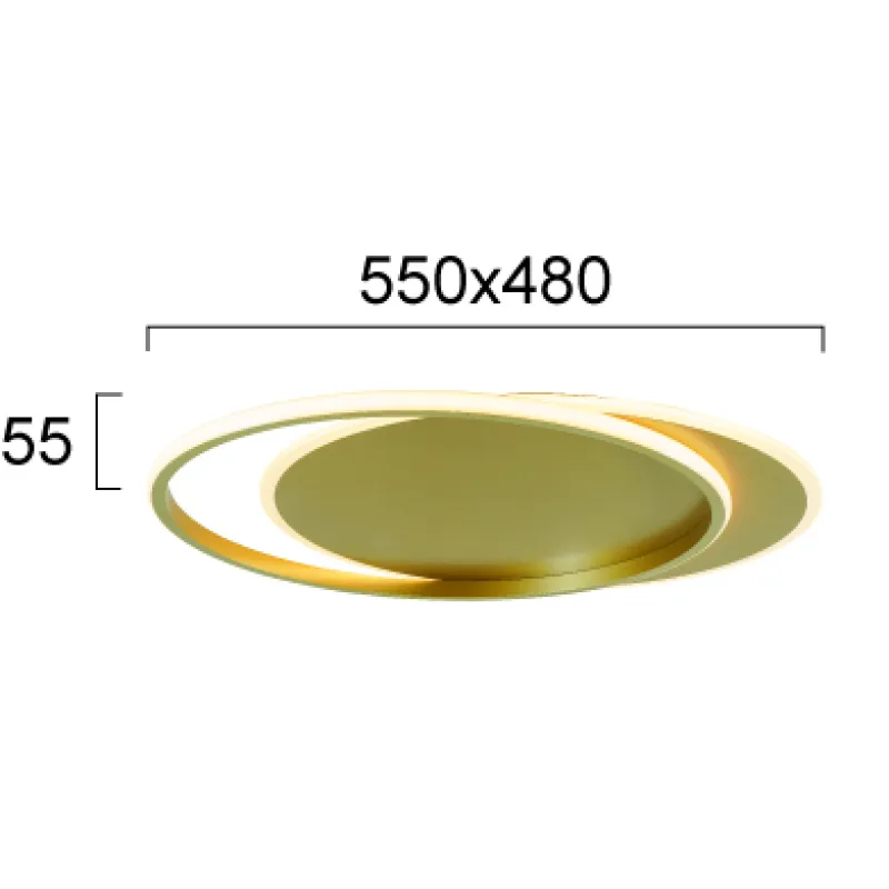 Plafoniera EVELYN 4301902 Viokef LED, Auriu, Grecia