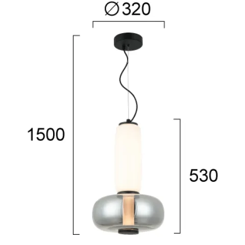 Pendul AVERY 4302500 Viokef LED, Fumuriu, Grecia