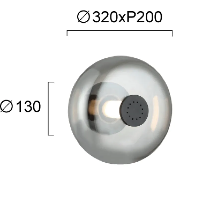 Aplica AVERY 4302600 Viokef LED, Fumuriu, Grecia