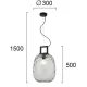 Pendul LUCY 4302801 Viokef E27, Fumuriu, Grecia